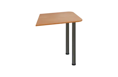 EJZ 1 - 80 přístavba jednací, kovová podnož chrom, síla desky 18 mm, olše jantar